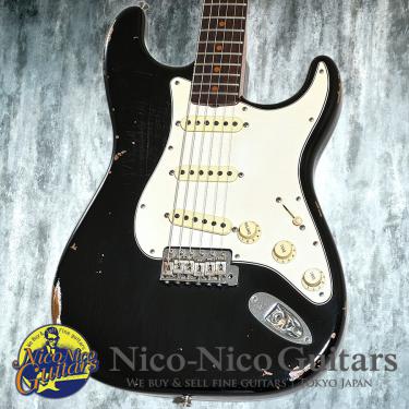 Fender Custom Shop 2018 Black Roasted Dual-Mag Stratocaster Relic 2017 Limited Edition (Aged Black)