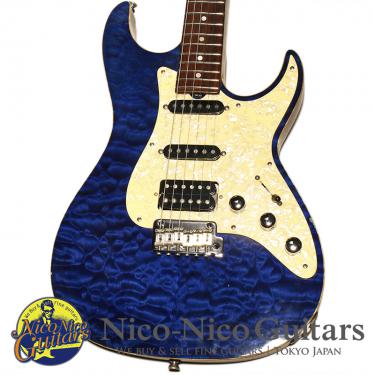 Don Grosh 1996 Bent Top Custom QMT (Transparent Blue)