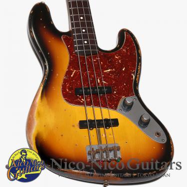 Fender Custom Shop 2008 MBS 1960 Jazz Bass Heavy Relic Master Built by Jason Smith (Sunburst)