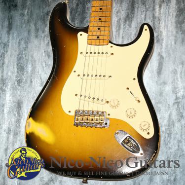 Fender Custom Shop 2008 MBS 1957 Stratocaster Heavy Relic Active Circuit Master Built by Todd Krause (Sunburst)