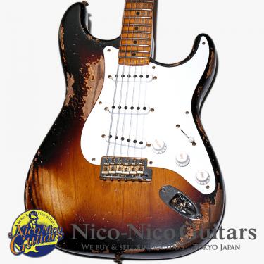 Fender Custom Shop 2024 Limited 70th Anniversary 1954 Stratocaster Super Heavy Relic (Wide Faded 2Tone Sunburst)