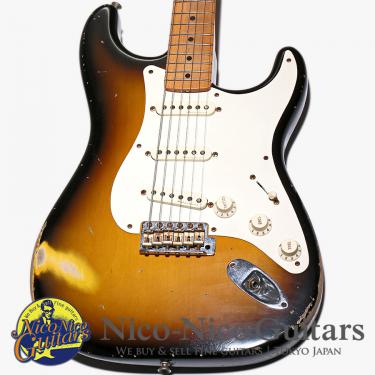 Fender Custom Shop 2008 MBS 1957 Stratocaster Heavy Relic Active Circuit Master Built by Todd Krause (Sunburst)