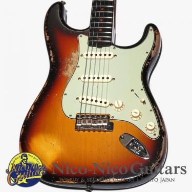 Fender Custom Shop 2023 Limited 1961 Bone Tone Stratocaster Super Heavy Relic (Super Faded Aged 3 Color Sunburst)