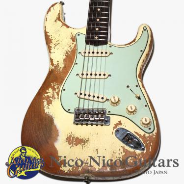 Fender Custom Shop 2020 Limited 1960 Dual Mag II Stratocaster Super Heavy Relic (Aged Vintage White)