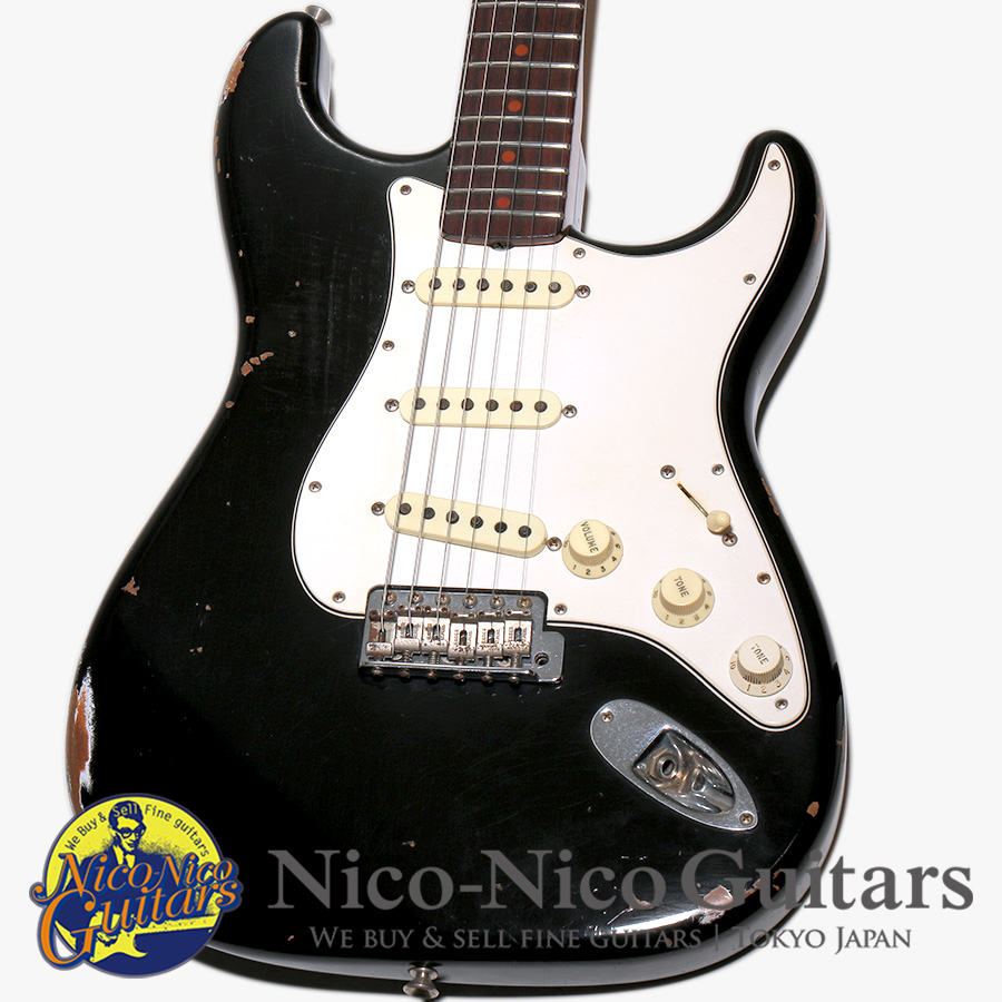 Fender Custom Shop 2018 Black Roasted Dual-Mag Stratocaster Relic 2017 Limited Edition (Aged Black)