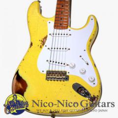 Fender Custom Shop 2024 Limited 70th Anniversary 1954 Stratocaster Heavy Relic (Super Faded Aged Canary Yellow on 2Tone Sunburst)