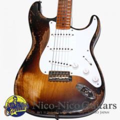 Fender Custom Shop 2024 Limited 70th Anniversary 1954 Stratocaster Super Heavy Relic (Wide Faded 2 Tone Sunburst)