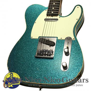 Fender Custom Shop 2014 MBS 1963 Custom Telecaster Relic Master Built by Dale Wilson (Blue Sparkle)