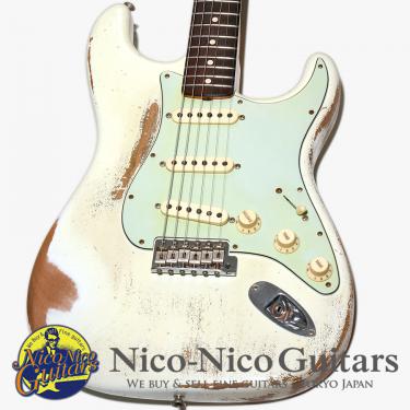 Fender Custom Shop 2017 MBS 1963 Stratocaster Relic by Master Built Greg Fessler (Olympic White)