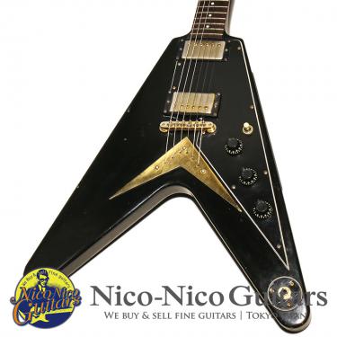 Gibson 1982 Flying V Heritage Korina (Ebony Black)