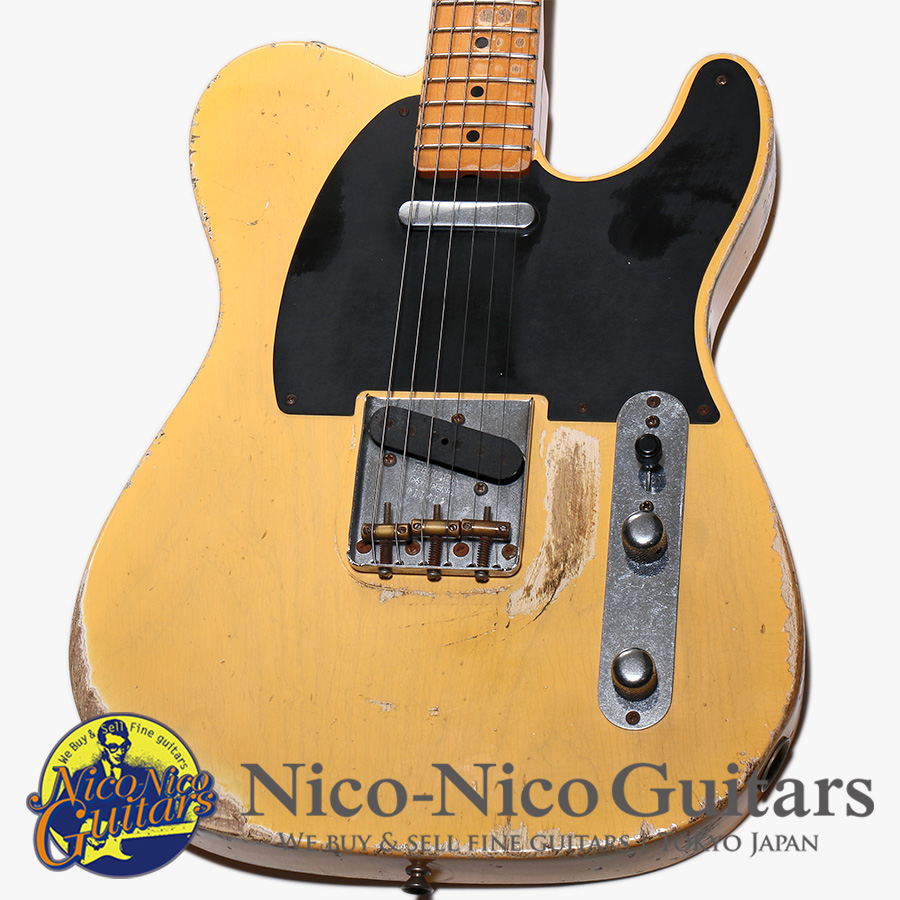 美品【Fender】Telecaster Nocasterレフティー アメリカ製 Fender Custom Shop 2011 1953 Telecaster Heavy Relic