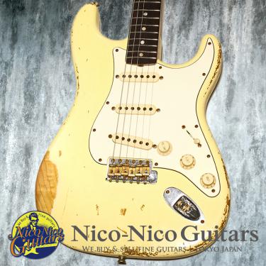 Fender Custom Shop 2008 1968 Stratocaster Heavy Relic (Vintage White / Rosewood)