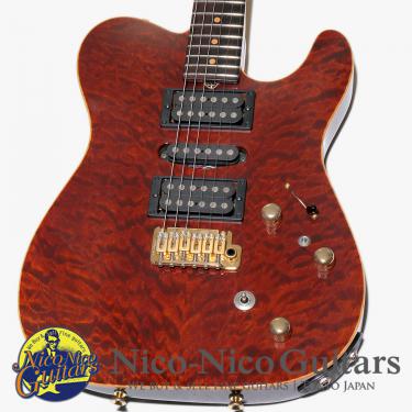 Tom Anderson 2000 Hollow T Drop Top Piezo QMT (Tortoise w/ Binding)