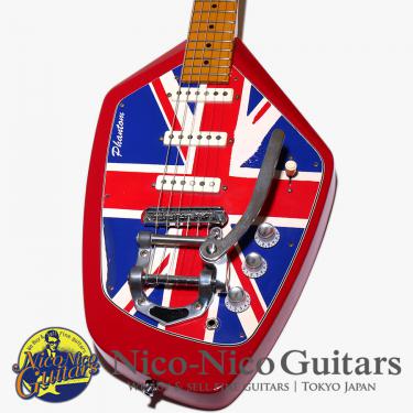 Phantom Guitar Works 2005 Phantom 6 Union Jack Paint Mod (Red)