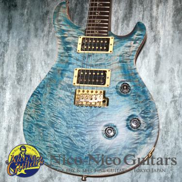 PRS 2008 Custom24 10Top Rosewood Neck Refinish (Trans Blue)