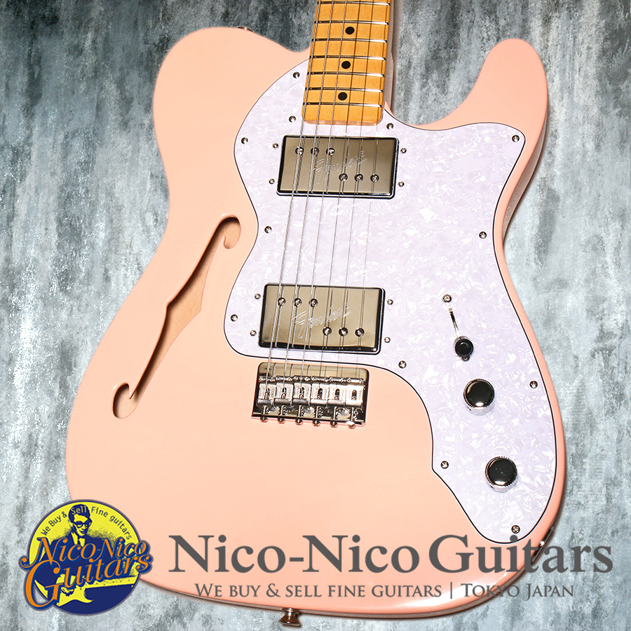 Fender 2022 Mexico Vintera 70's Telecaster Thinline (Shell Pink 