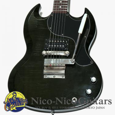 Gibson Custom Shop 2023 Murphy Lab 1963 SG Junior Ultra Light Aged Humbucker Short Viblora (Sage Green)