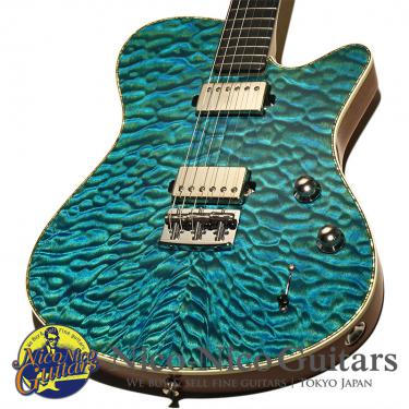 John Page Guitars USA 2016 The AJ-K Custom Quilt Top Maple (Trans Blue)