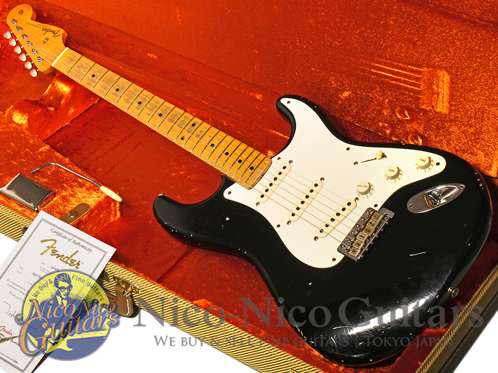 Fender Custom Shop 2013 MBS 1956 Stratocaster Heavy Relic Master Built by Todd Krause (Black)