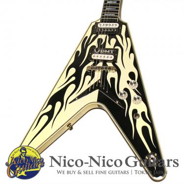 Dean USA 2012 Michael Schenker Flame V (White/Black)