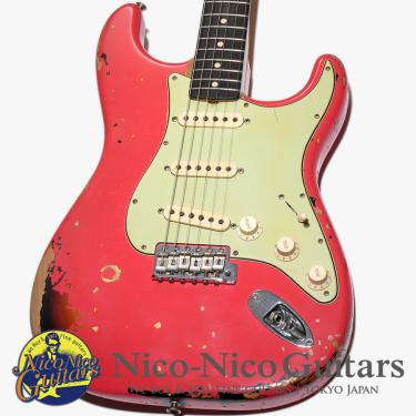 Fender Custom Shop 2022 MBS Michael Landau 1963 Stratocaster Heavy Relic by Jason Smith (Fiesta Red)