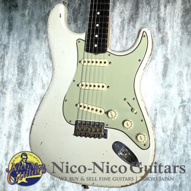 Fender Custom Shop 2021 MBS 1961 Stratocaster Relic Master Built by Todd Krause (Aged Olympic White)
